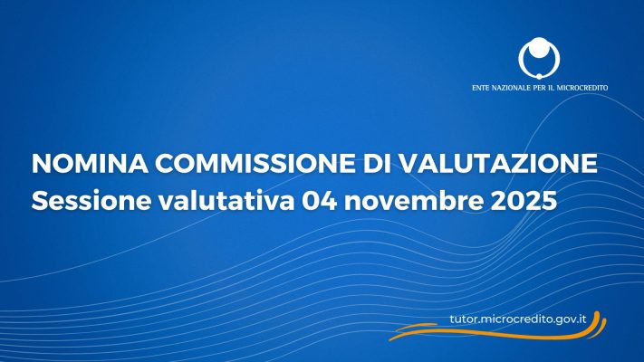 NOMINA COMMISSIONE DI VALUTAZIONE Sessione valutativa 04 novembre 2025